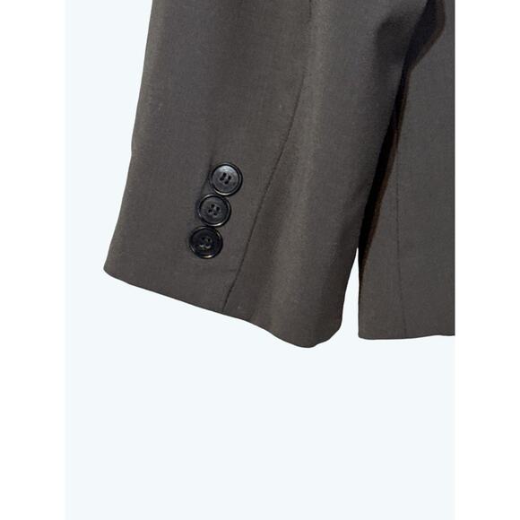 Nordstrom Collection Classic One‑Button Blazer · Wool Blend · Size 14 · Brown - Picture 5 of 9